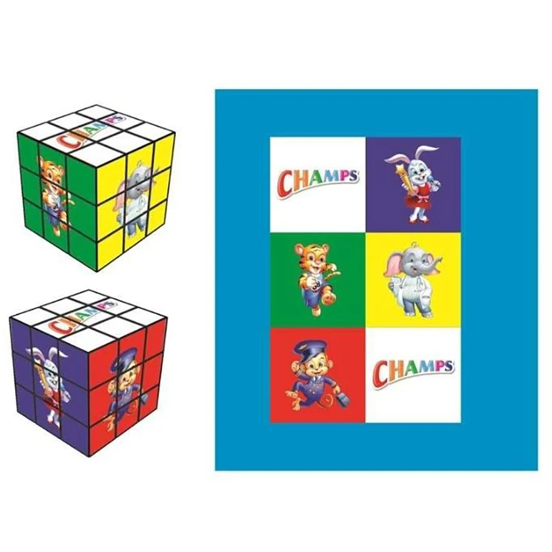 UV printing Customization Magic Cube toy for kids 5.6 cm Promotional Magic Cube