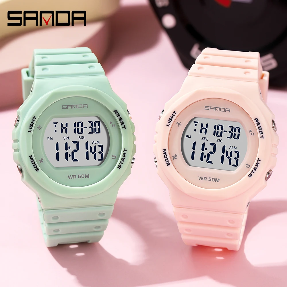 Multifunctional Luminous Waterproof Unisex LED Display Digital Watch Fashion Casual Outdoor Sports Watches for Women and Men