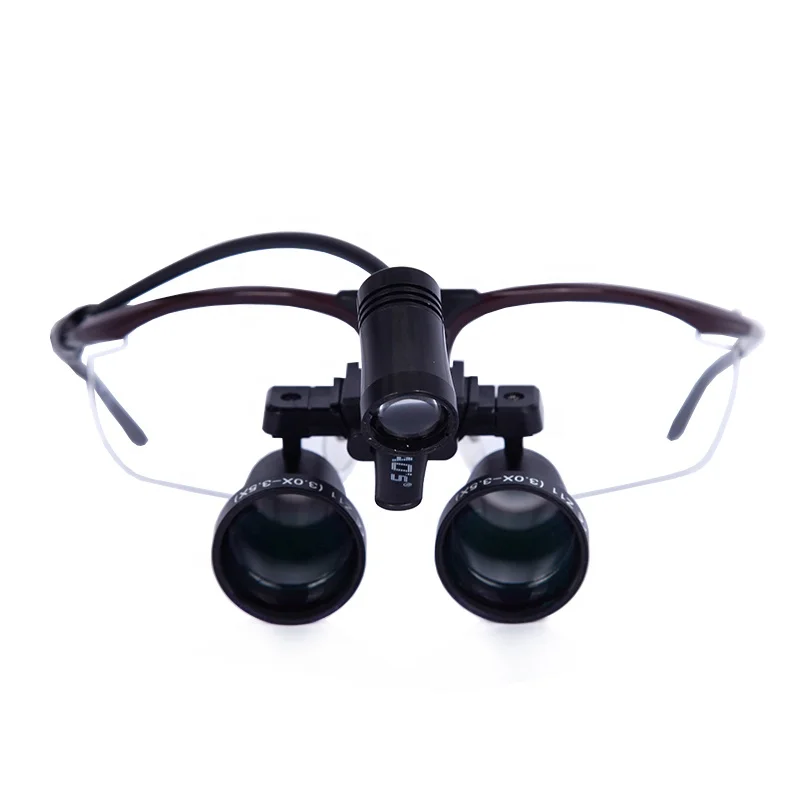 Тао регулируемое увеличение хирургические стоматологические лупы Z11 3.0X - 3.5X с новым светодиодным индикатором 21x