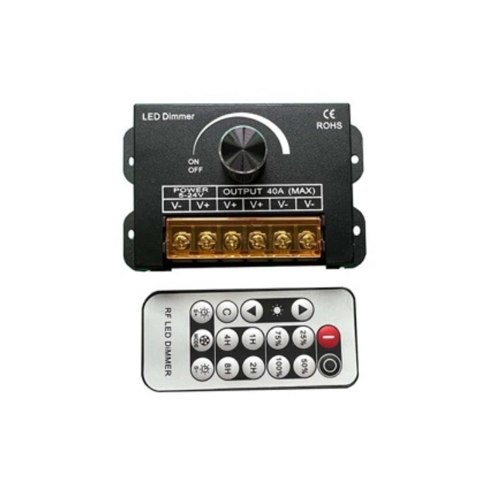 DC5V-24V регулятор яркости PWM с 16-клавишным пультом дистанционного управления для одноцветной светодиодной ленты 40 А