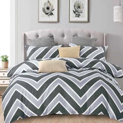 Черный комплект постельного белья из 100% полиэстера