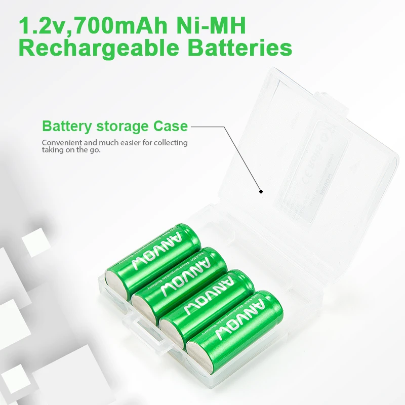 Cheap Factory Price 1.2v Size AA AAA AAAA N 700mAh Battery Rechargeable NiMH Rechargeable Batteries Pack