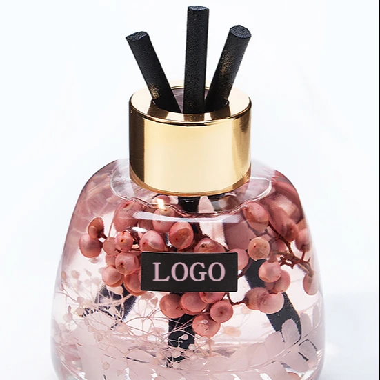 Natural plant fruit aromatherapy small and efficient air purification reed diffuser essential oil aroma reed diffuser bottle