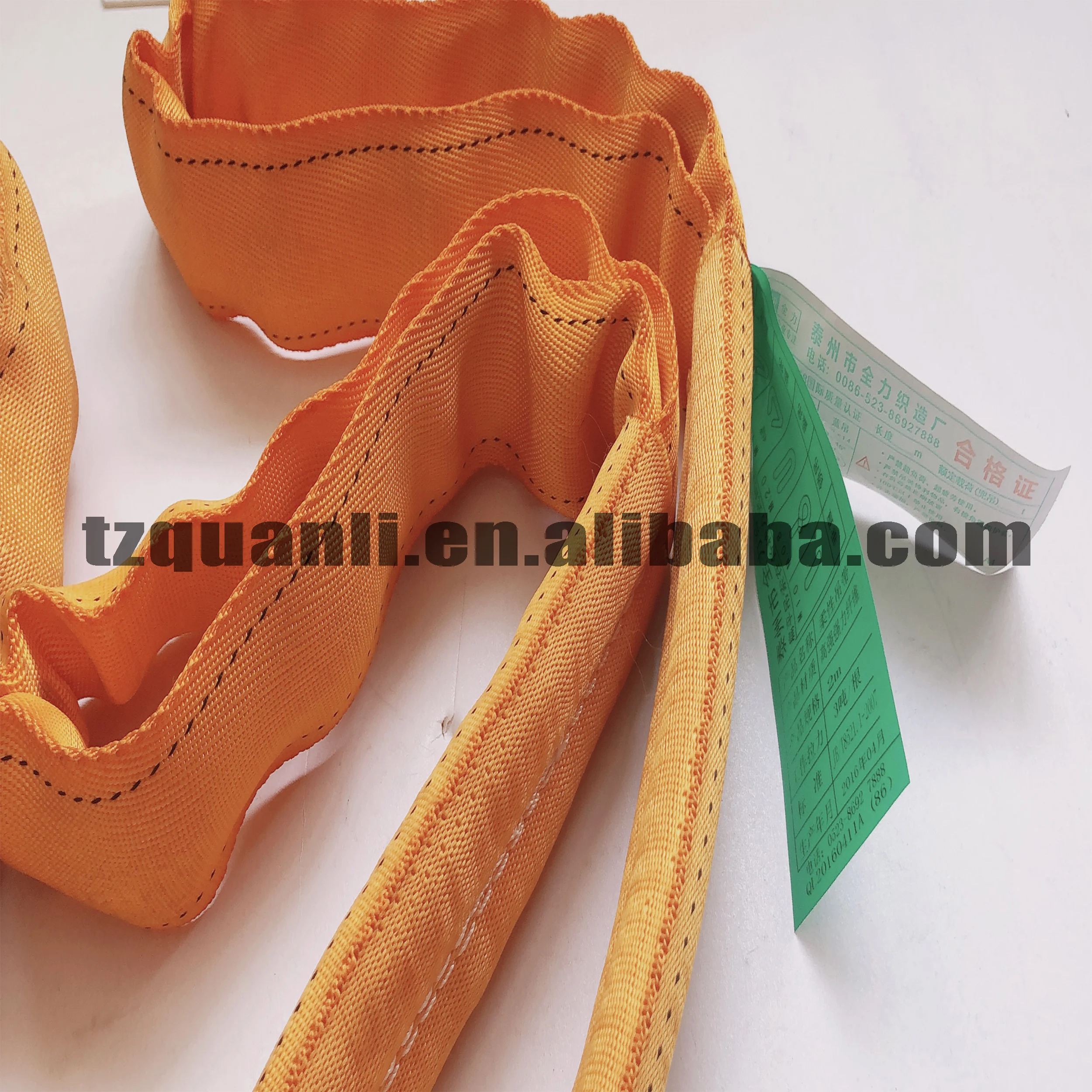 3T heavy duty endless Round soft Webbing Slings for lifting