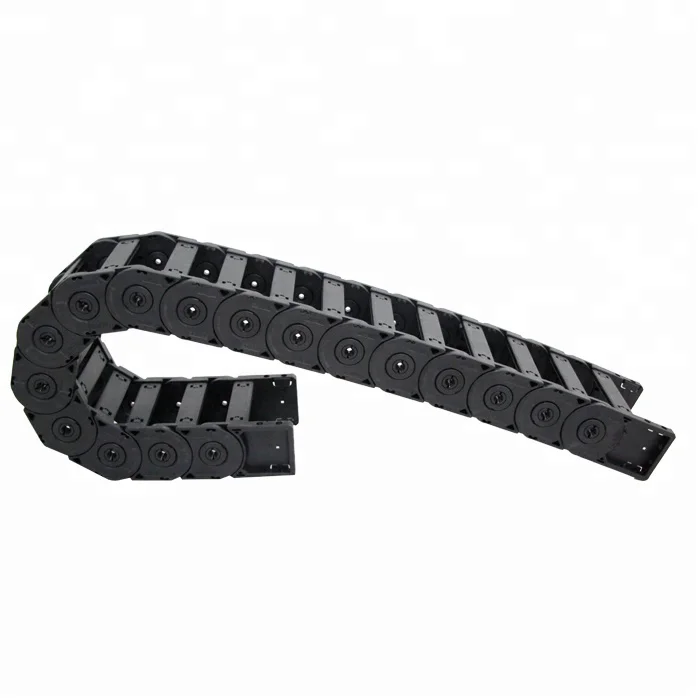 Heavy Loading Long Distance Cable Tow Chains Nylon Plastic Drag Chain Wire Protector for Machine Stacker