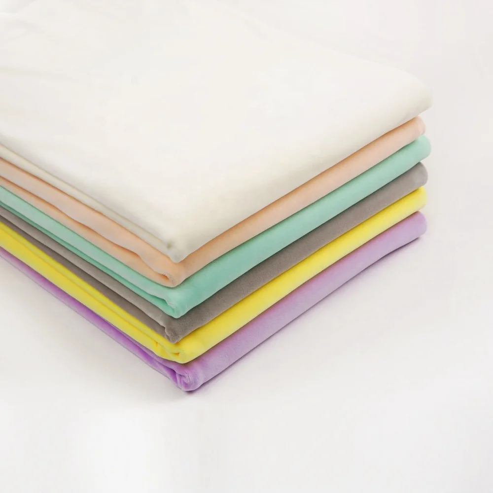 95% полиэстер, 5% спандекс, супермягкая тянущаяся бархатная плюшевая трикотажная матовая ткань для игрушек, подушек