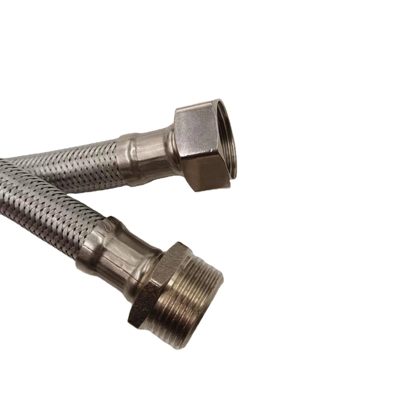 F1/2xM1/2 50cm Stainless Steel Braided Water Hose with EPDM Inner