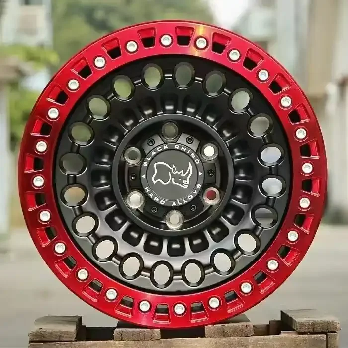 4X4 off road  black machine face  5x114.3 rines aluminum mag car alloy wheel for black rhino SUV Wheels 20 18 17 16 15  inch rim