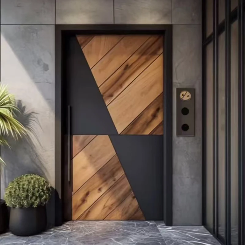 180-Degree Swivel Design Pivot Exterior Entry Doors Stainless Steel and Glass with High-End Appearance