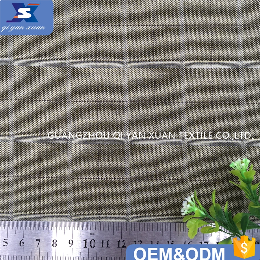 Новый полиэстер вискоза спандекс смешанный материал клетчатый дизайн подходит для мужского костюма Блейзер брюки одежда тканая ткань