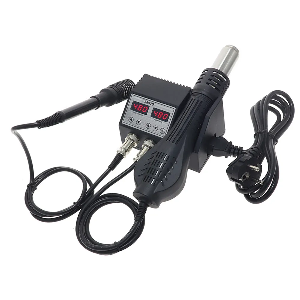 Green 8892D Soldering Iron Portable Hot Air Telephone Repair Soldering Stations