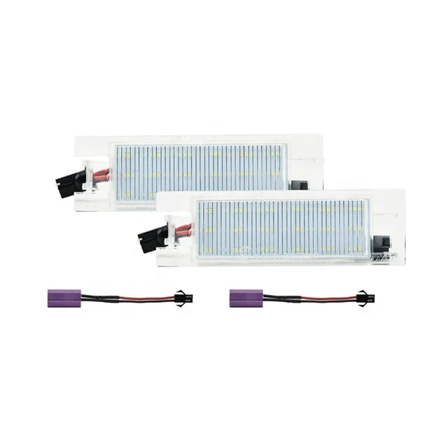 Ailead Standard 2PCS No Error Car Accessories LED License Plate Lamp for Opel Adam Corsa C D E Astra K hatchback Insignia
