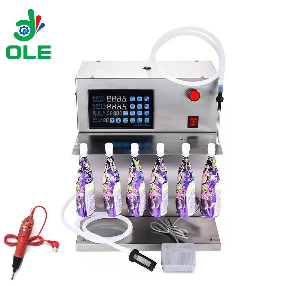 Automatic Stand Up Bag Suction Nozzle Bag Filling Machine Drinking Water Soybean Milk Juice Doypack Filling Machine