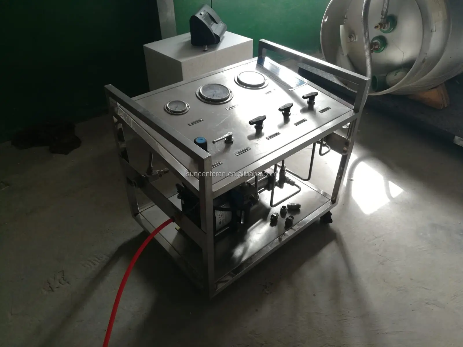 Professional Stainless Steel Pneumatic Frozen Refrigerant Booster Pump for R-134a R-404A R-410A