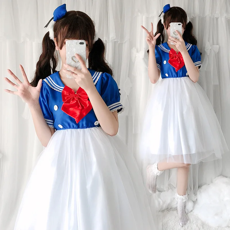 Halloween costume adult performance costume cartoon animal navy collar dress party activities duck performance costume