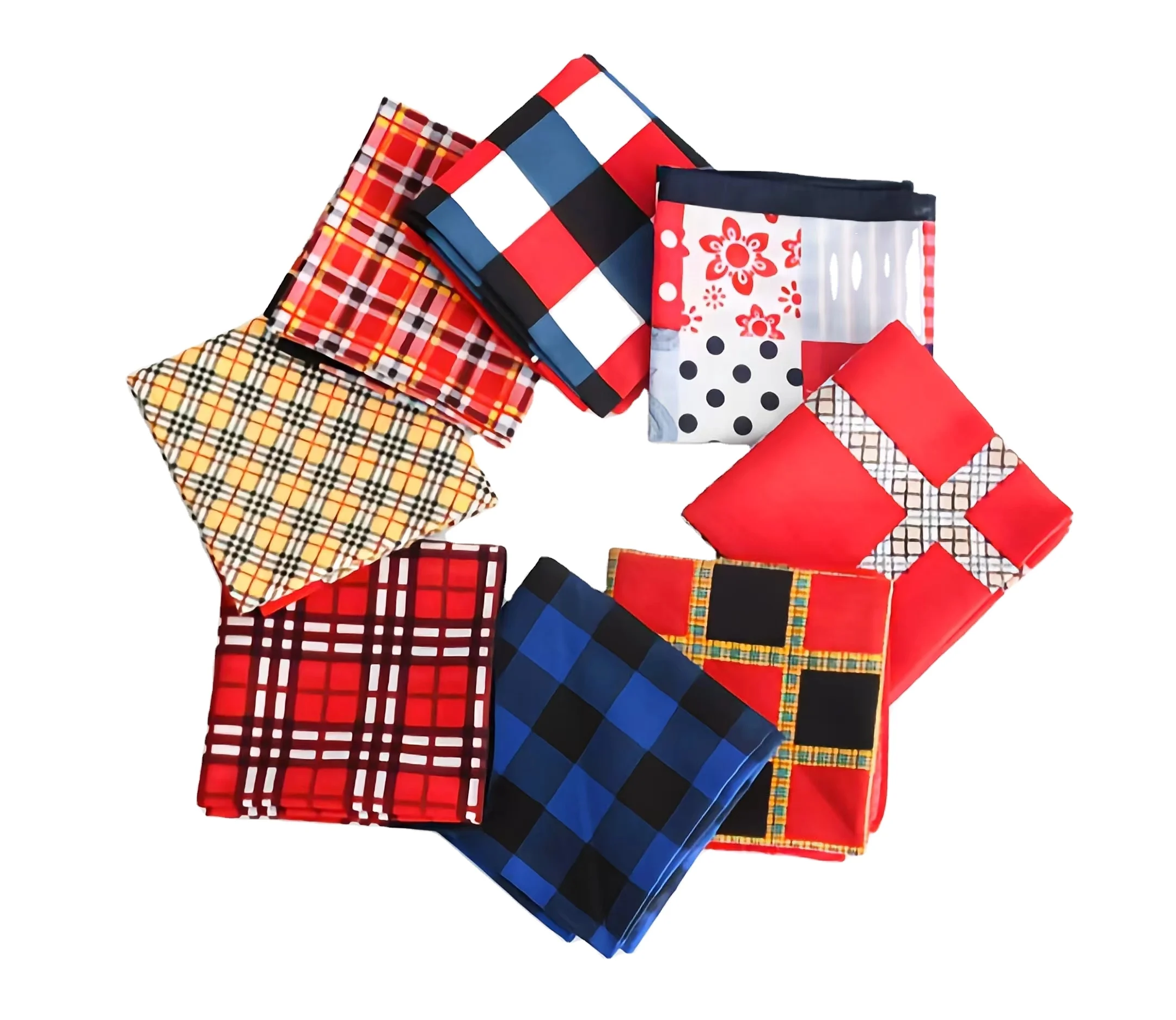 Wholesale Custom Printed logo Cotton Bandana Head High Quality Kerchief Hair Ties Multifunctional Square Paisley Bandanas