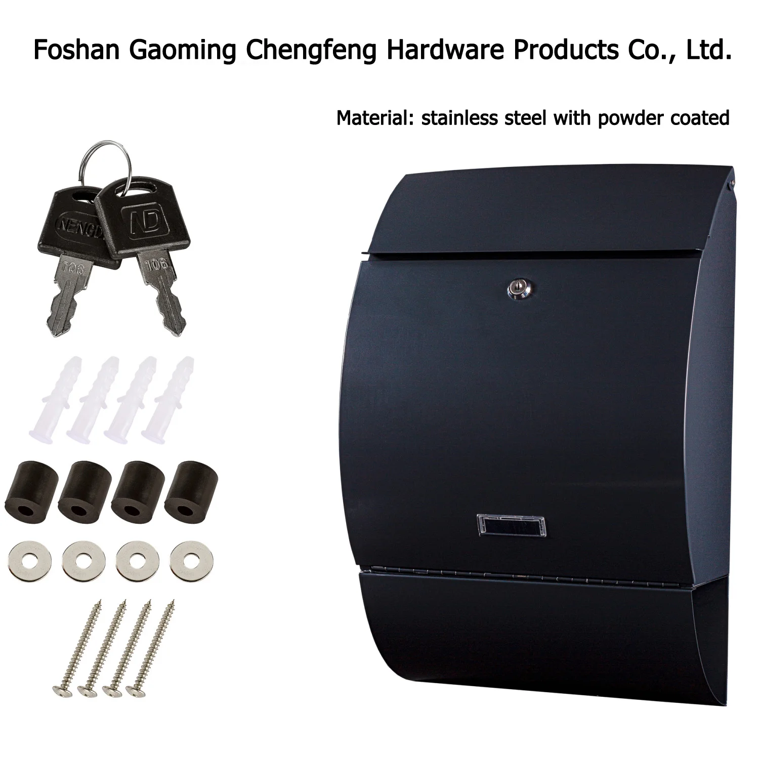 Residential Letterboxes Rust Proof Letterboxes Powder Coated Galvanized Steel Residential Postbox Residential Mailbox