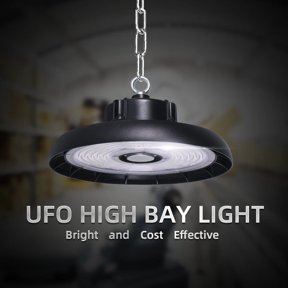 KCD High Efficiency High Lumen Saving Energy UFO Warehouse Supermarket Industrial 150 Watt Aluminum Reflector LED High Bay Light