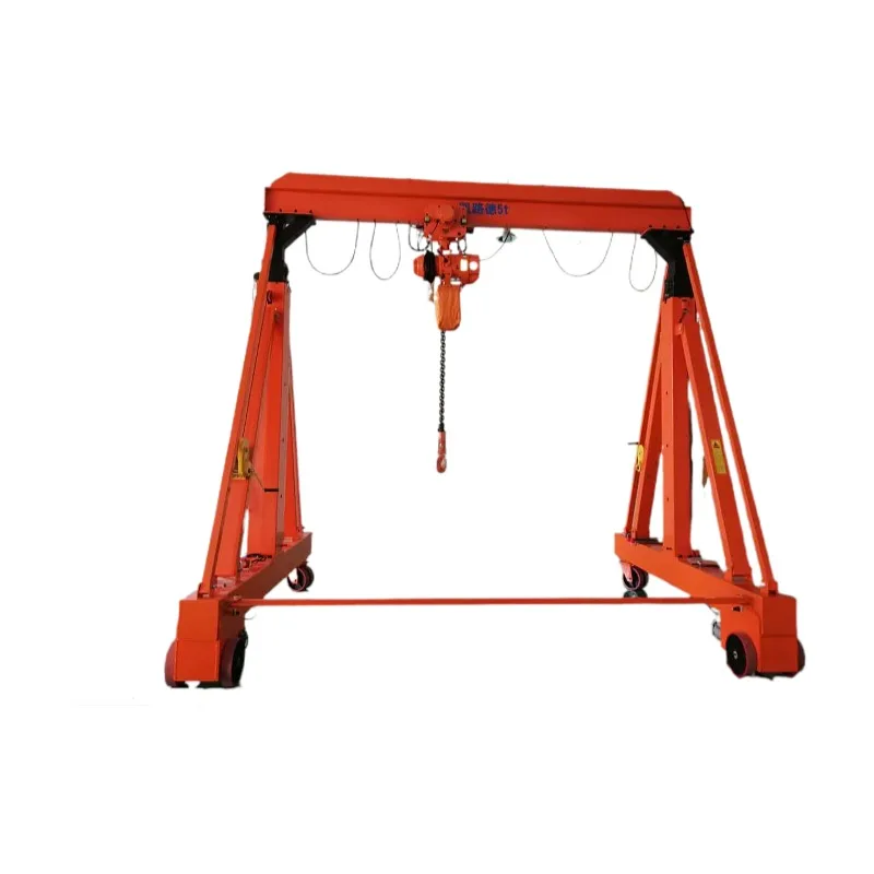 Simple convenient and diverse small movable height-adjustable 500kg to 5ton 10ton electric or manual mobile gantry