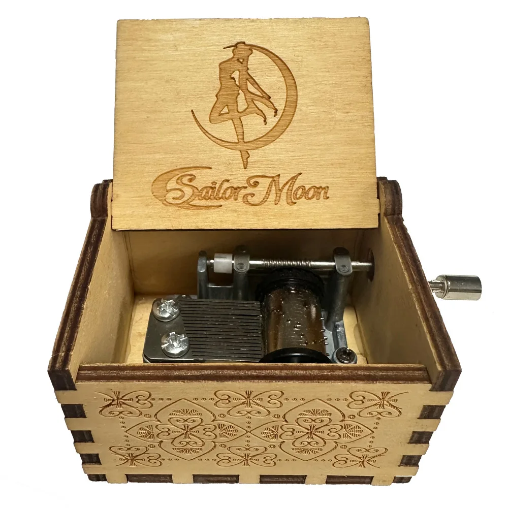 Music Box for  High Quality New Arrival Pink Music Box Wooden Hand-cranked Personalizable Gift Music Box