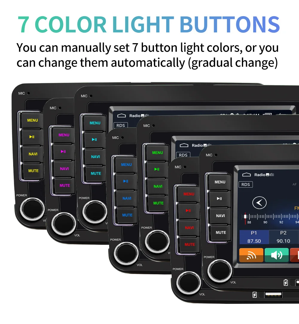 7inch VW Volkswagen Android Car radio Multimedia system Auto monitor screen android player support carplay Androidauto GPS WiFi