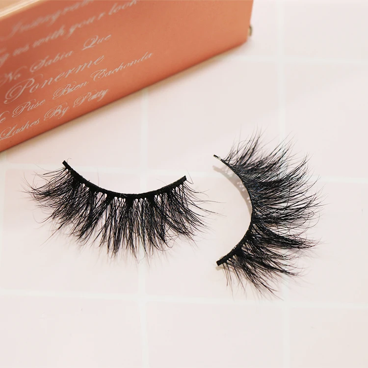
Our Top Quality private label Make Your Own Brand Long Fluffy Siberian false eyelashes 25MM real mink fur 3d mink eyelashes 