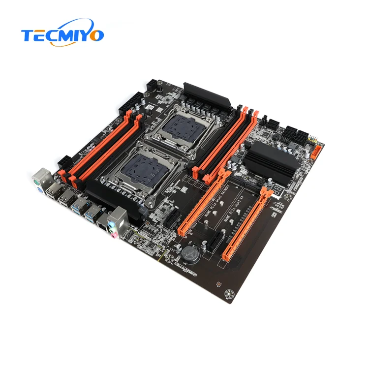 Tecmiyo High Performance X99 2011-v3 Ddr4 Desktop Computer Dual-way Mainboard Support E5-2680v3