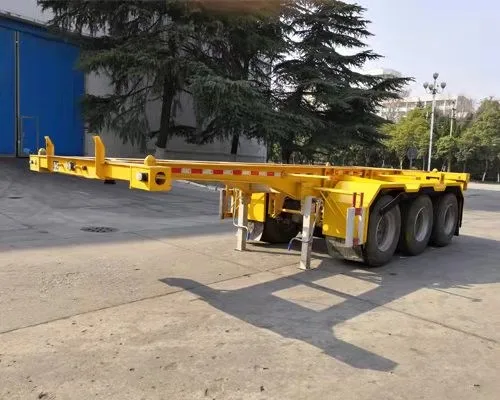 Hot Sale 20ft Cargo Platform Container Flat Bed Semi Trailer For Long Transport