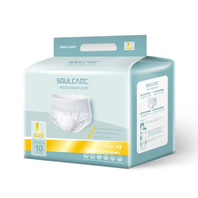 Elastic Waistband Up Pull Panty Type Adult Diaper Nappy Disposable Pullup for Adult Old People