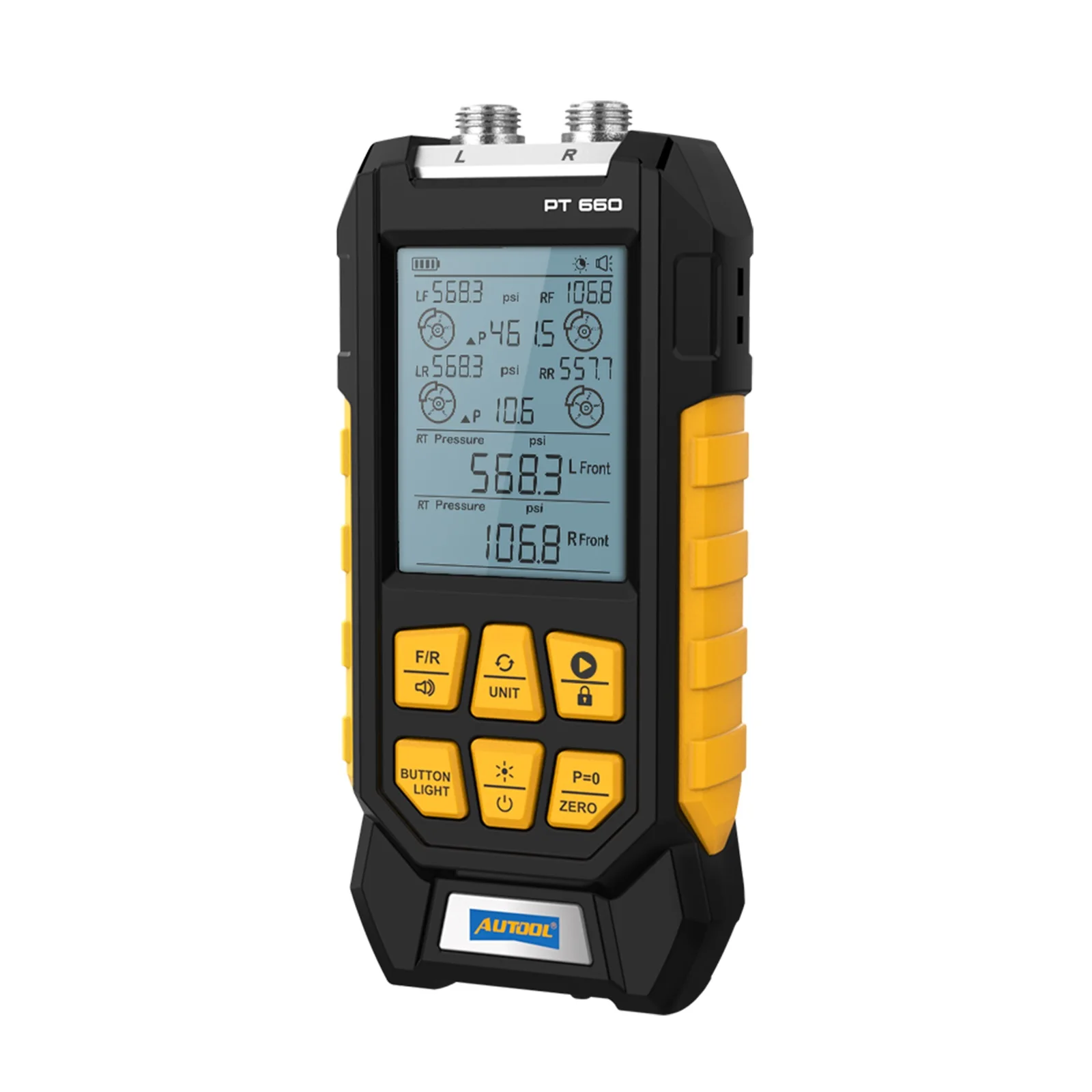 AUTOOL PT660 Hydraulic Master Cylinder Brake System Fluid Line Pressure Test Kit For Car