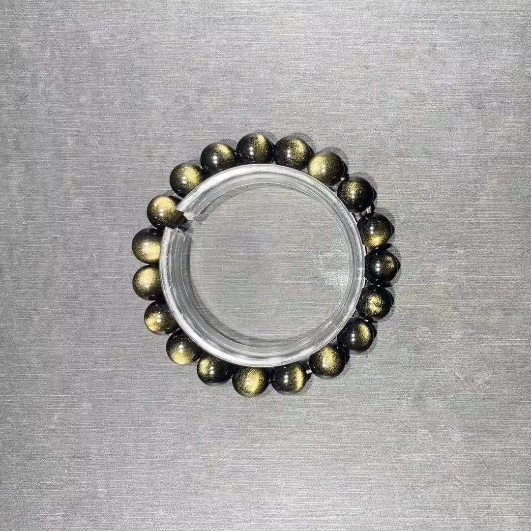 
Natural Gold Obsidian Beads For Crystal Jewelry For Wholesale 