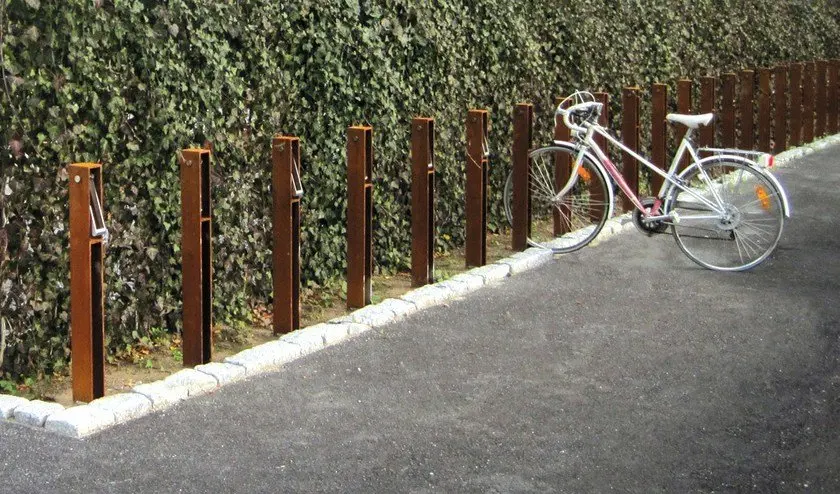 wall mounted bike racks bicycle stand  wooden and metal combined bike rack for garage bicycles