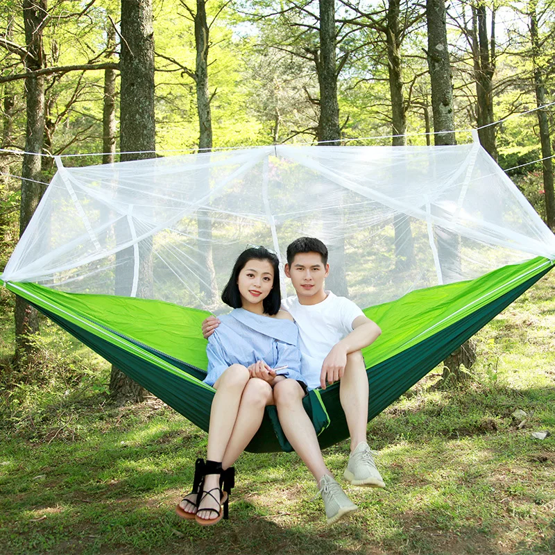 
Camping Hammock Mosquito Netting Hanging Sleeping Bed Swing 