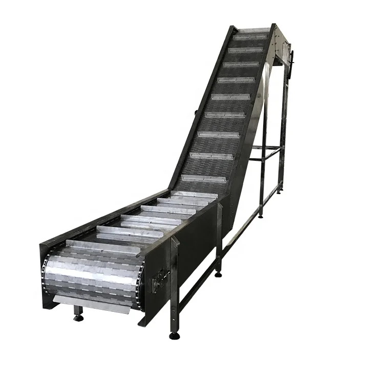 Ленточный наклонный конвейер из нержавеющей стали