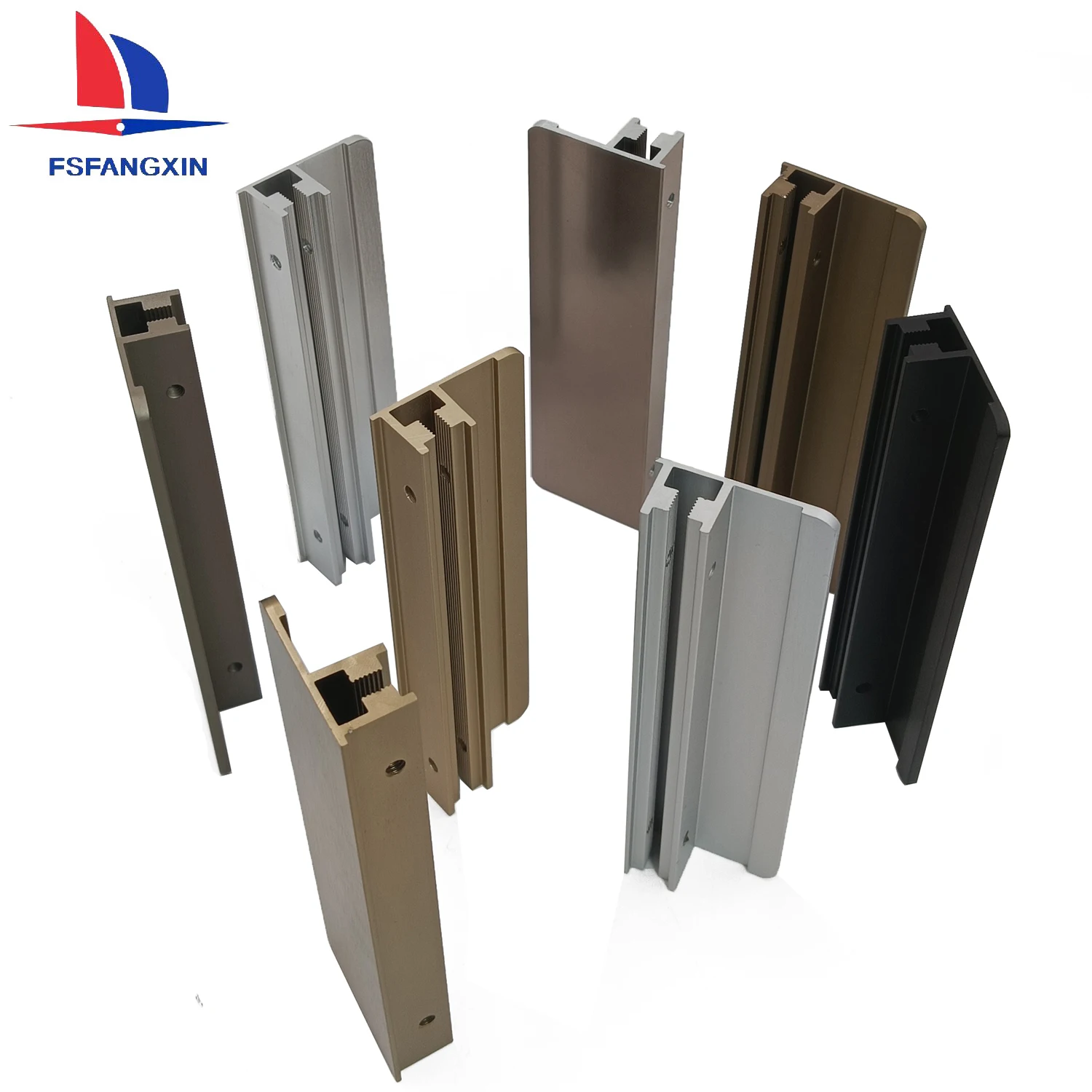 Factory Wholesale Brushed Color Aluminum Frame Pull Handle Embedded Kitchen Cabinet Wardrobe Frame Handle