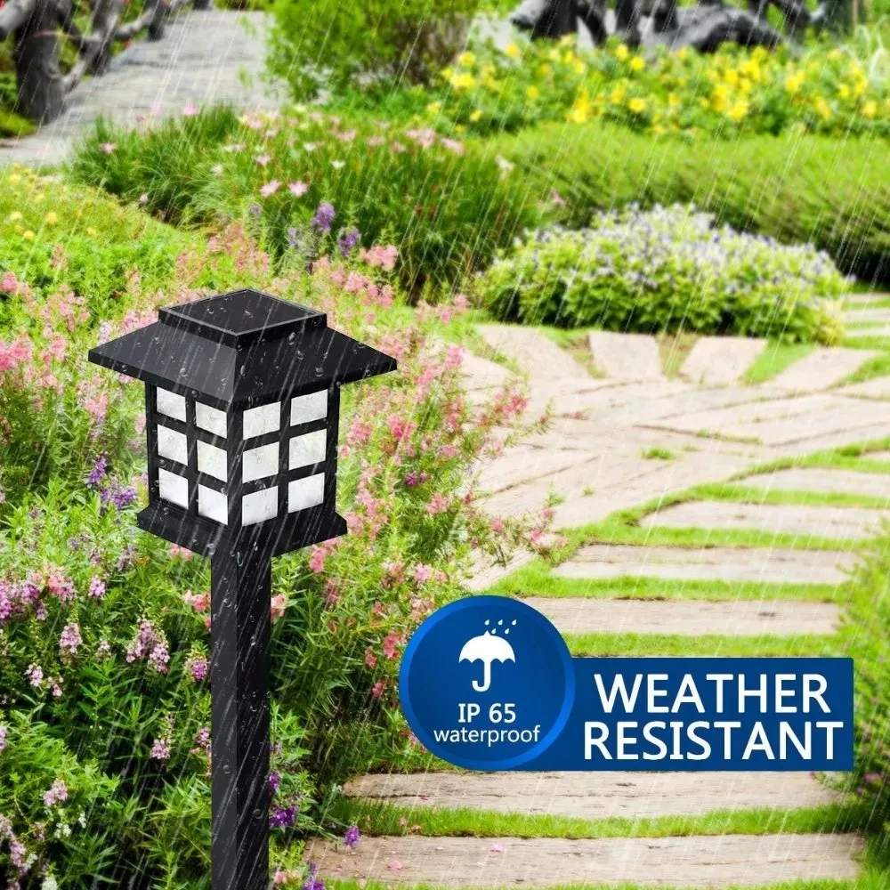 Solar Lawn Led Plastic House Lights Retro Garden Landscape Plug-In Lawn Lights Garden Home Outdoor Houses Path Villas