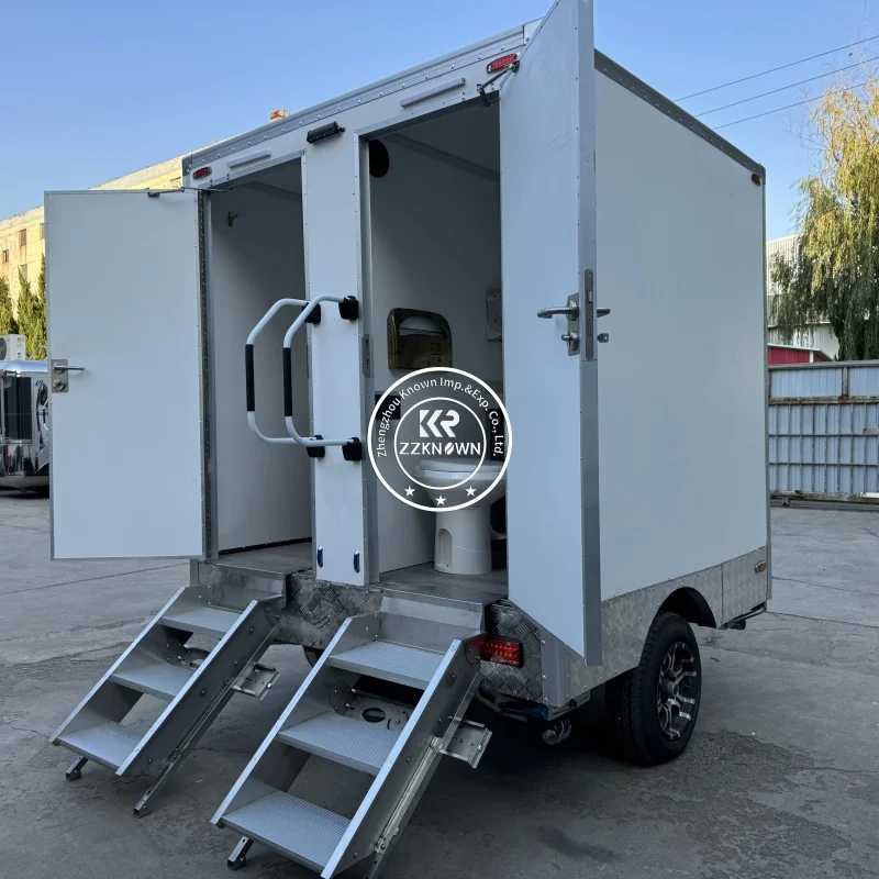 Special Price Public WC Camping Bathroom Portable Mobile Toilet Trailer VIP Luxury Outdoor Toilets Restroom Trailers For Sale