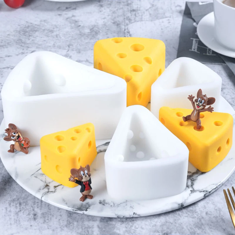 Hot Sale 3d Cheese Shaped Silicone Cake Molds Mousse Mold for Bake Cake Silicone Mold Chocolate