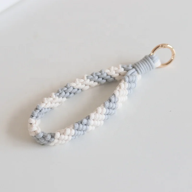 moyamiya Handmade macaram cotton cord elegant eco-friendly gift bag hang car hangs accessories keychains