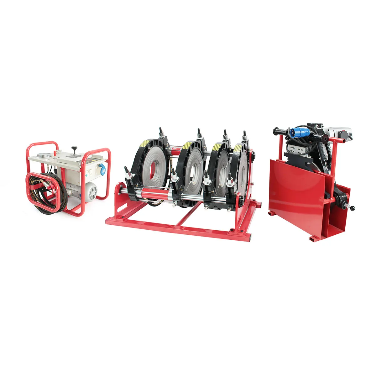 63mm upto 315mm hydraulic plastic hdpe pipe welding machine for polypropylene pipe