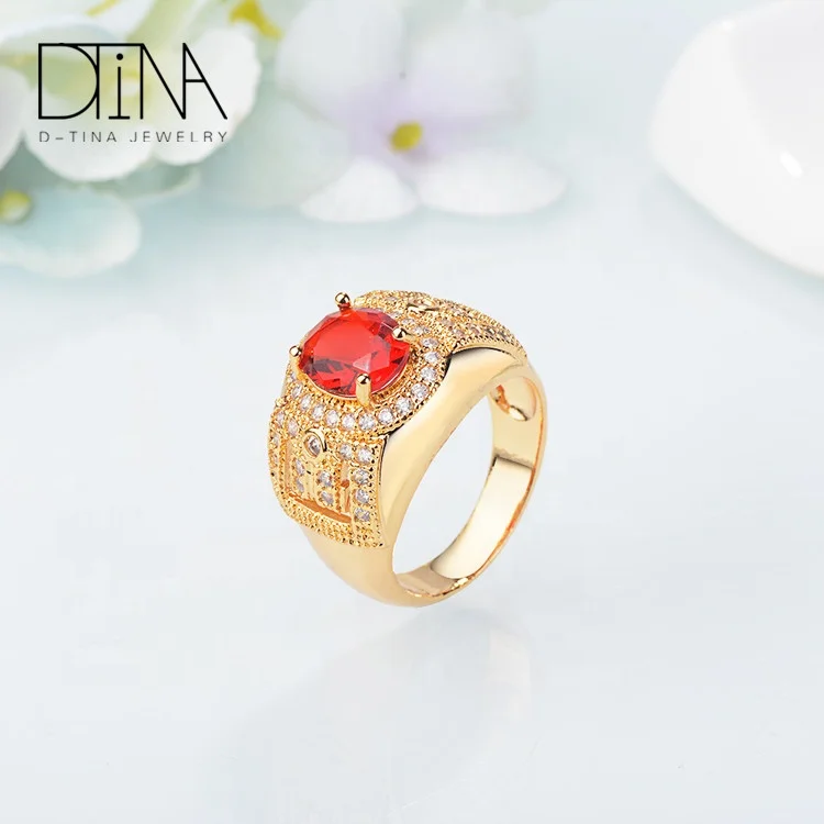 DTINA исламский синий камень золотой рубин оникс перстни для
