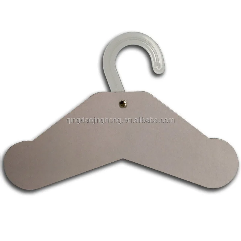 Wholesale Recycled Custom Print logo Cardboard Paper Baby Clothes Hanger