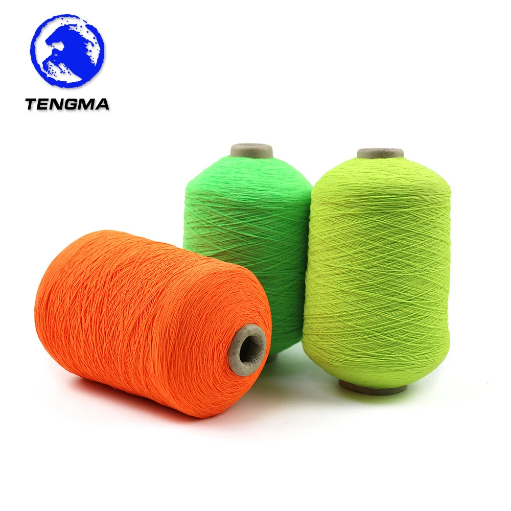 Production 90# 100# 110# 120# colored latex rubber thread covered yarn for socks