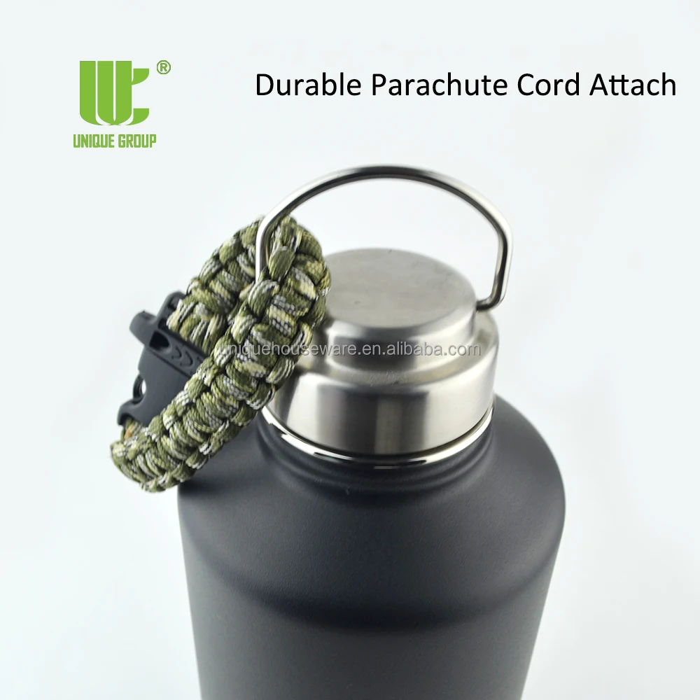 Water Bottle Vacuum Insulated Beer Growler Leak Proof Stainless Steel Wide Mouth 64 Oz Minimalist Vacuum Flasks & Thermoses