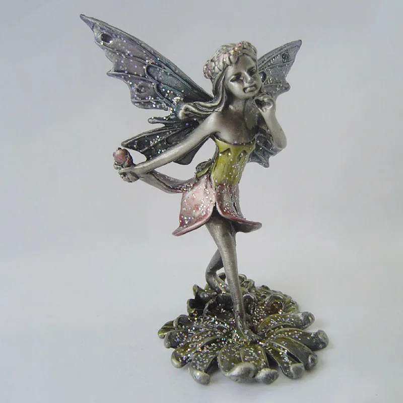 garden forest fairy metal embellishments for craft metal crafts decoration pewter figurines