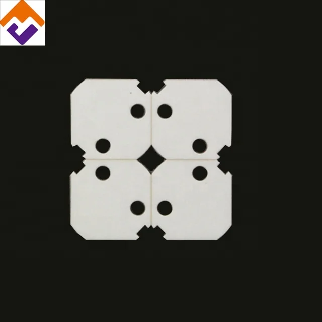OEM Laser Drilling Porous Thin 96% al2o3 Alumina Ceramic Plate