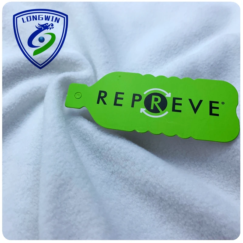 Recycled White stock Winter knit clothing desgin polar sweatshirt fleece fabric for baby blanket