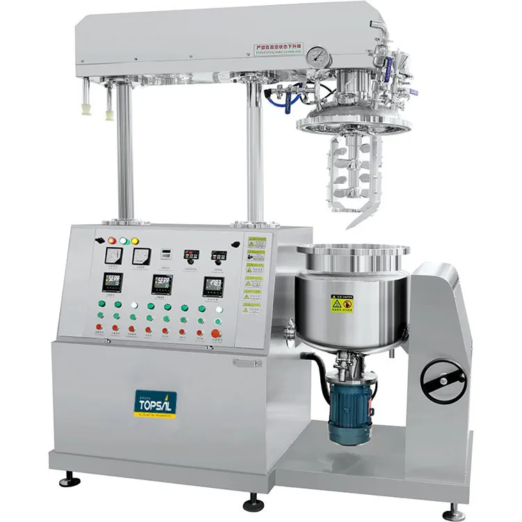 50L Fixed Type Automatic Vacuum Cosmetic Body Lotion Cream Mixer Making Machine Ointment Emulsion Homogenizer Equipment