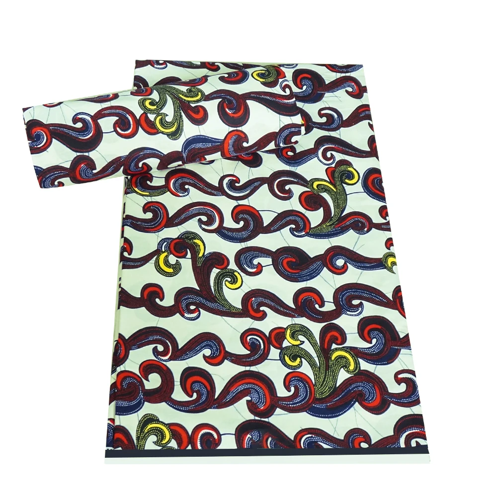 Hot Selling 100 Cotton Veritable Wax Ankara Print african fabrics Textile For Dress Real African Block For Fabrics 6Yards Sewing