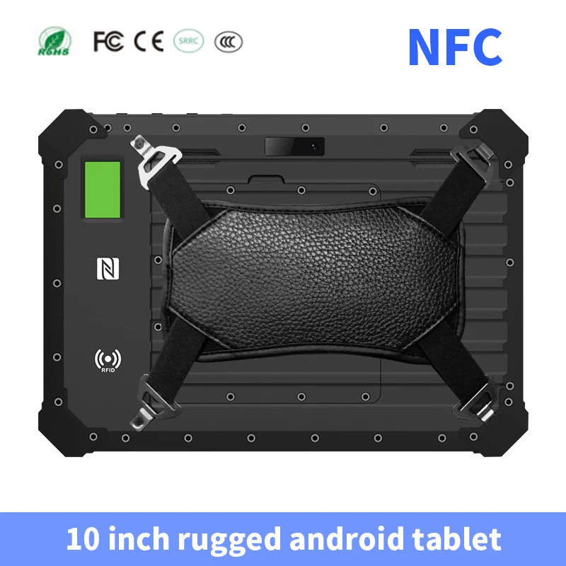 10 inch Rugged android Tablet With NFC RFID Fingerprint Reader ip67 Industrial Tablet pc Built in 2D Scanner